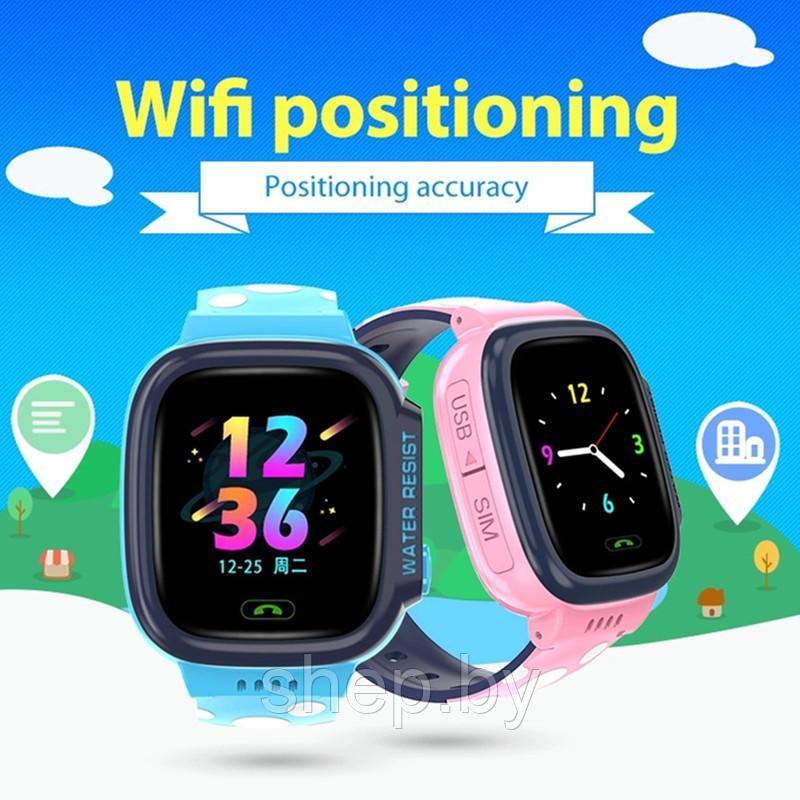 Детские умные часы Smart Baby Watch Y92 GPS (Приложение: SeTracker2) розовый, голубой - фото 6 - id-p169993156