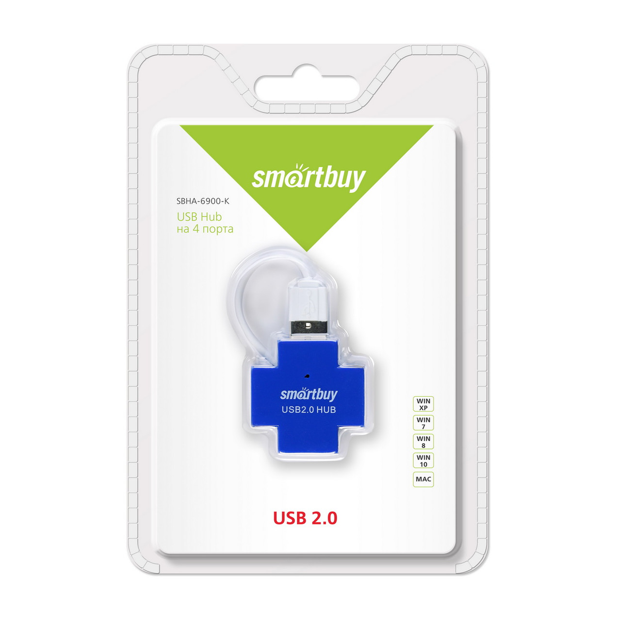 Универсальный USB разветвитель Smartbuy (SBHA-6900) - фото 2 - id-p169993157