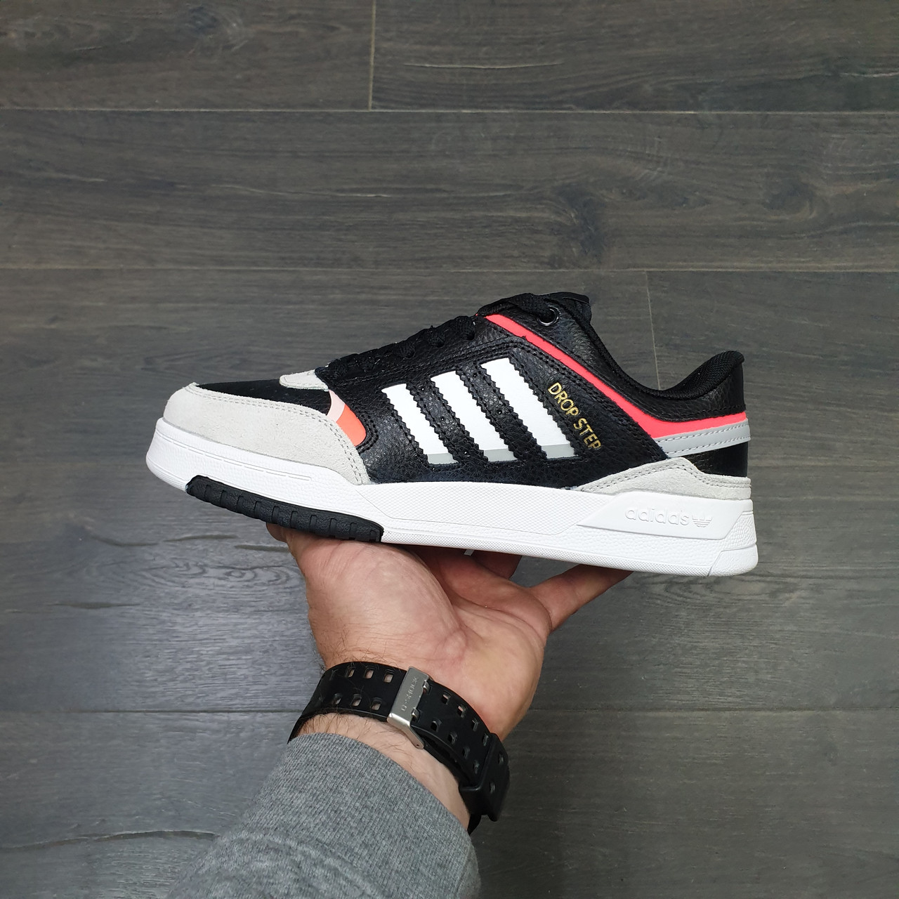 Кроссовки Adidas Drop Step Low Black White