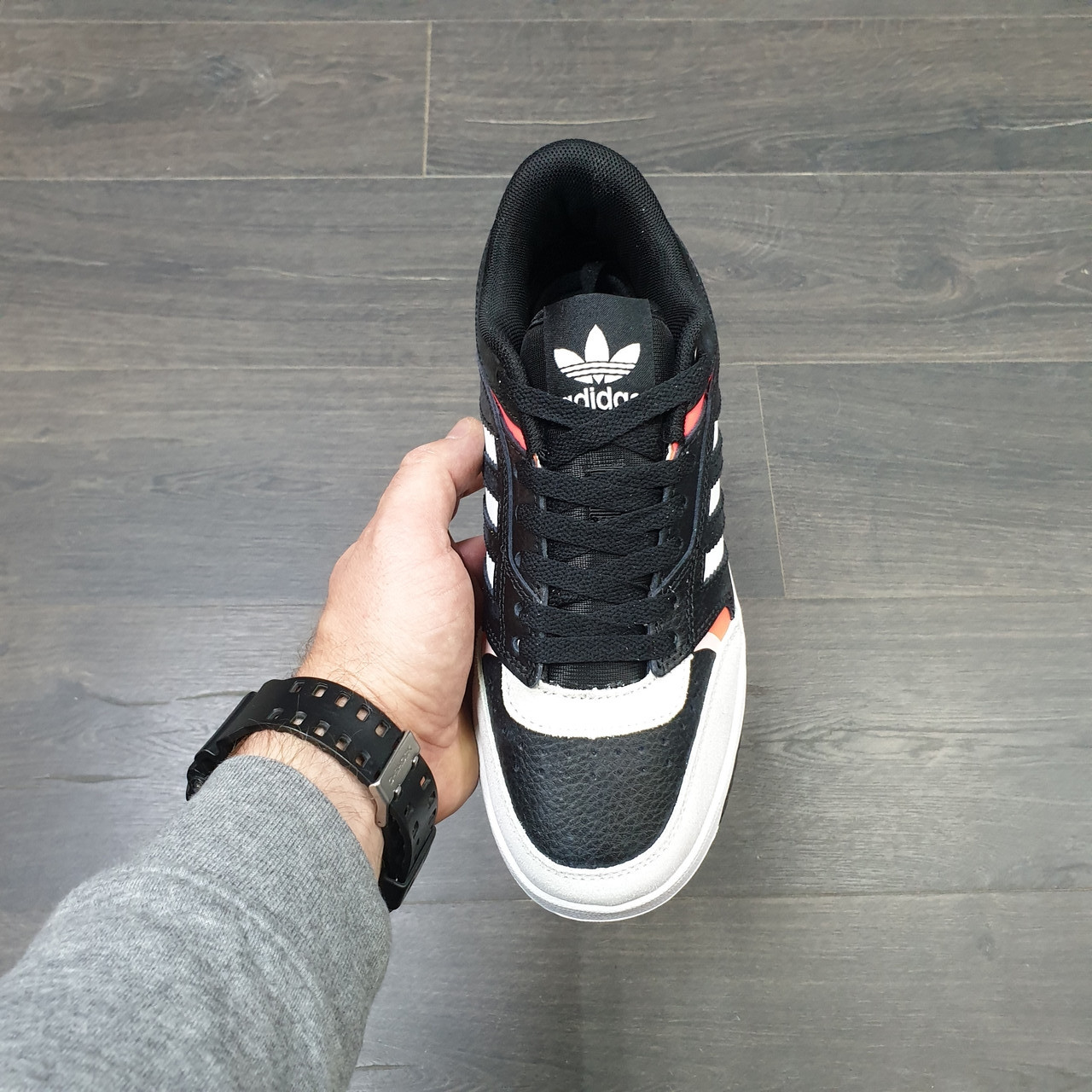 Кроссовки Adidas Drop Step Low Black White - фото 3 - id-p169837066
