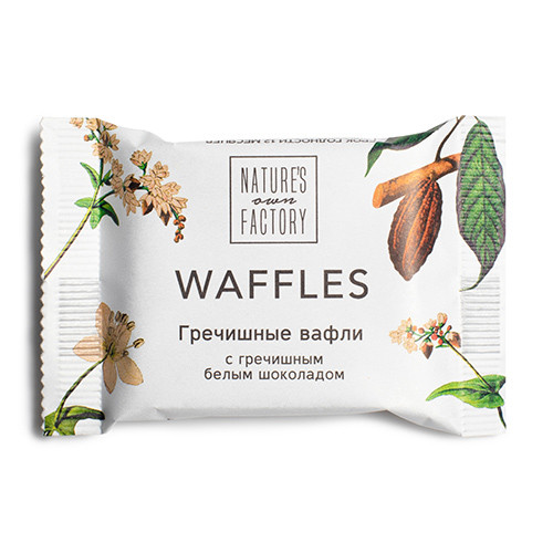 Вафли гречишные с гречишным белым шоколадом Nature’s own factory, 20 гр