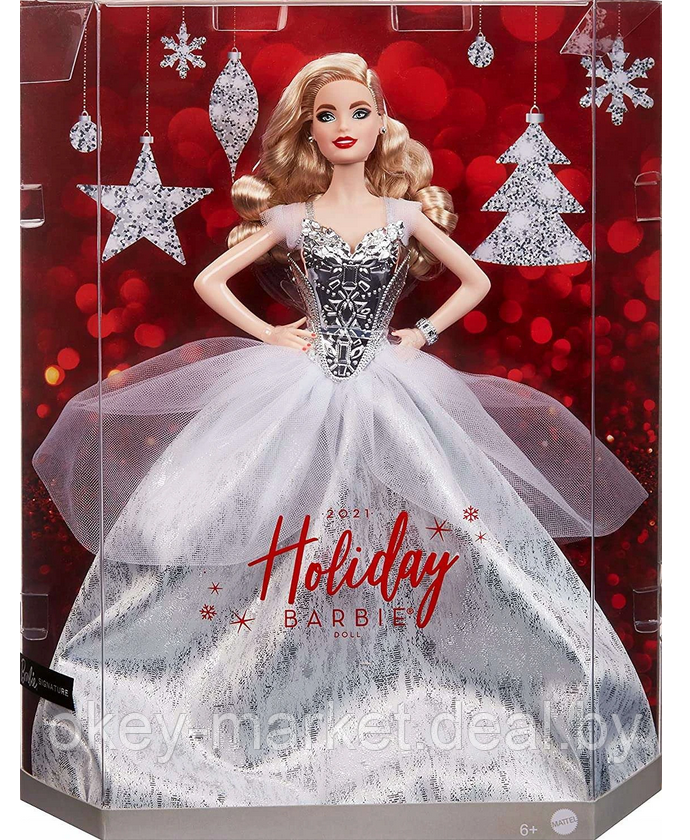 Коллекционная кукла Barbie Праздничная 2021 - фото 6 - id-p170002585
