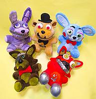 Набор 5 мягких игрушек Аниматроники Пять ночей с Фредди по 18 см., фото 1