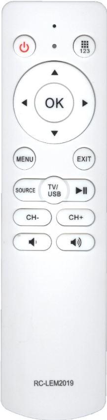 ПДУ для BBK RC-LEM2019 ic LCD TV белый цвет корпуса (серия HOB2739) - фото 1 - id-p170017896