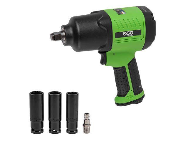 Пневмогайковерт 1/2" ECO AIW-980S (950/1200 Нм (закр./откр.); 3 ступени крут.мом.; twin hammer; 7500 об/мин; - фото 1 - id-p170018113