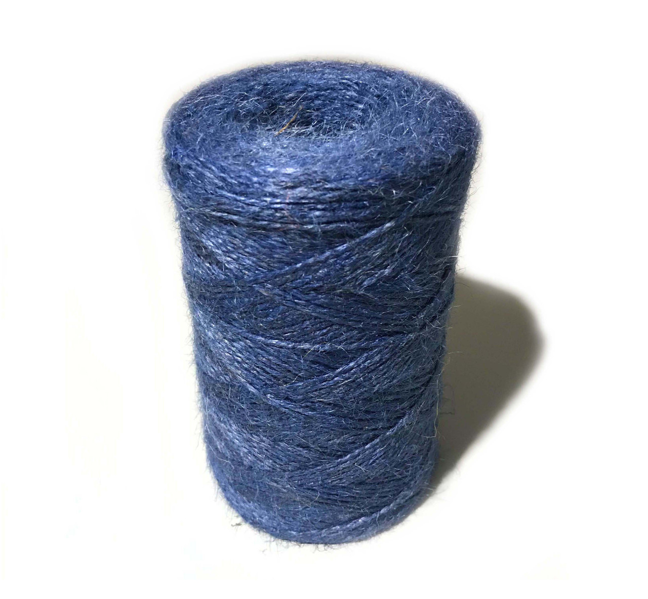 Шпагат джутовый 1,2 ктекс, полированный. 2-ниточный в боб. по 0,5 кг синий - фото 1 - id-p105457509