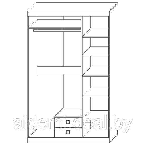 Шкаф «3Д2Я Лондон» КМК 0467.23 - фото 3 - id-p50334097