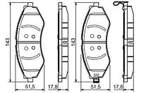 FO666081 FOMAR КОЛОДКИ ДИСКОВЫЕ П.! DAEWOO NEXIA 1.5 DOHC 94>/ESPERO 95>/LEGANZA/NUBIRA 2.0 97 FOMAR