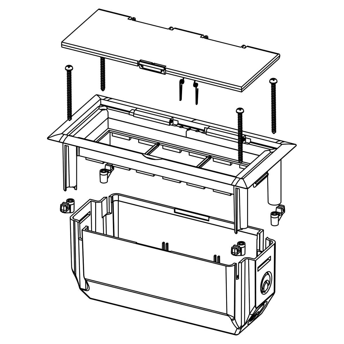 KOPOBOX MINI L HB Приборная коробка KOPOBOX MINI L KOPOS - фото 2 - id-p170005143