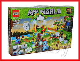 44084 Конструктор QS08 MY WORLD "Волшебный лес", 405 деталей, Аналог Лего Майнкрафт Lego Minecraft, Майнкрафт