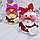 Мягкая игрушка уточка Лалафанфан (Lalafanfan duck), плюшевая уточка кукла в очках TikTok/ТикТок  Ярко розовый, фото 5