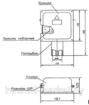 Коробки силовые переходные КСПУ3 для блоков управления электроприводом задвижек IP54