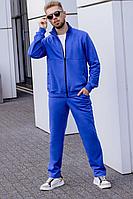 Мужской осенний трикотажный синий спортивный большого размера спортивный костюм GO M3005/19-02.176-182 46р.