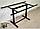 Металлическое подстолье стола серии "Н-2" черное в стиле Лофт. Выбор цвета и размера. Доставка по РБ!, фото 2