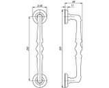 Ручка-скоба PALAZZO PULL SM RB-10 (1 штука), фото 2