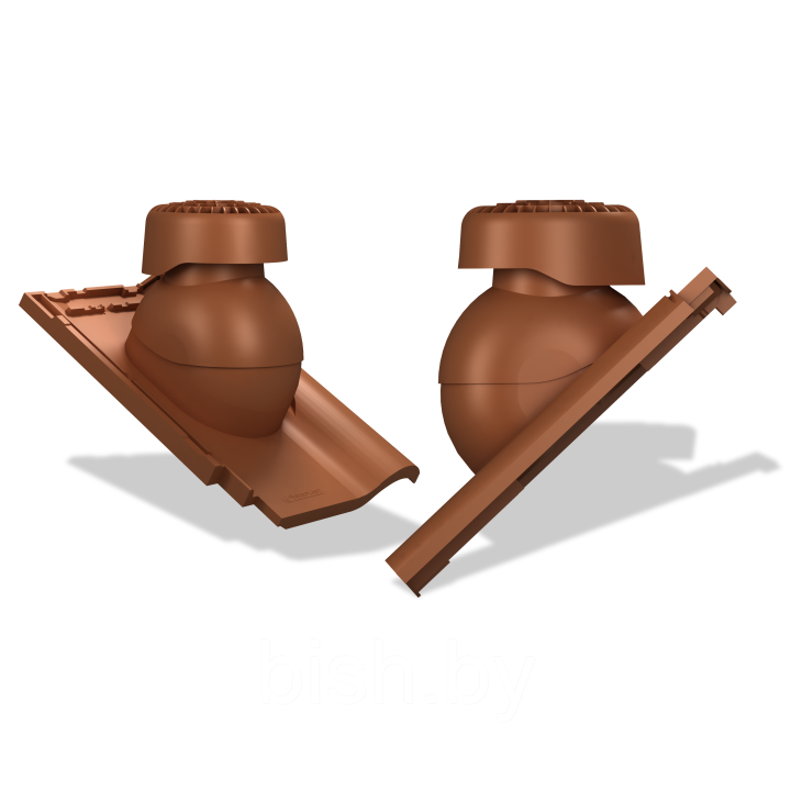 Канализационный вентиляционный выход Wirplast Tile (K85) для керамической черепицы, для ЦПЧ