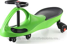 Машинка детская с полиуретановыми колесами зеленая «БИБИКАР»