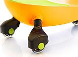 Машинка детская с полиуретановыми колесами салатово-оранжевая «БИБИКАР», фото 5