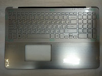 Клавиатура для ноутбука Sony Vaio SVF15A, SVF15A1, SVF15AA черная, с подсветкой, верхняя панель в сборе