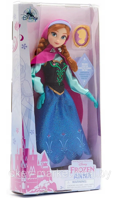 Кукла Анна с подвеской Холодное сердце Disney Store - фото 3 - id-p170104832