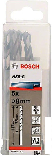 Набор оснастки Bosch 2608595072 (5 предметов)