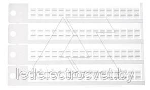 Шильдик маркировочный MP6-C, пластик, 64шт. в пластине, для цоколя 6W и реле SIR6W
