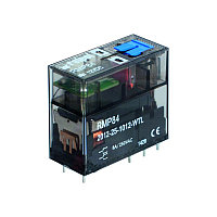 Реле RMP84-2012-25-1024-WT, 2CO, 8A(250VAC), 24VDC, мех. инд., тест- кнопка, IP40