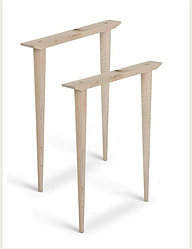Мебельные опоры (МО 5 ) для стола из дуба. Ширина 500 мм. Высота 720 мм. Шлифованные под покрытие.