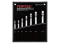 Набор ключей торцевых шарнирных 6-19мм 7пр. (черное полотно) TOPTUL (GPAQ0701)