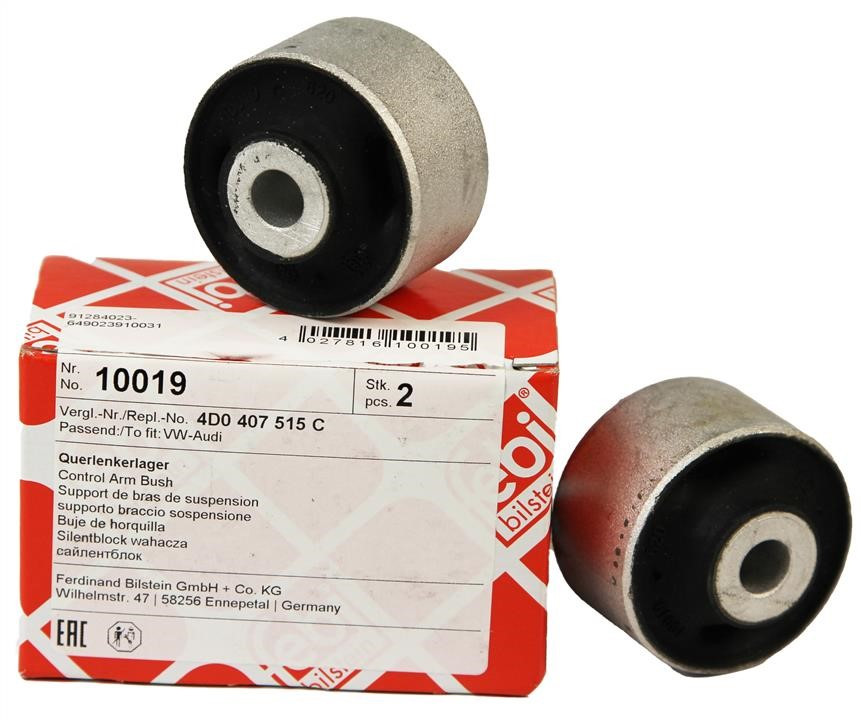 10019  FEBI BILSTEIN Сайлентблок Audi A4 95-01, A6 97-05, A8 94-02, Skoda Superb 02-08, VW Passat 96-05