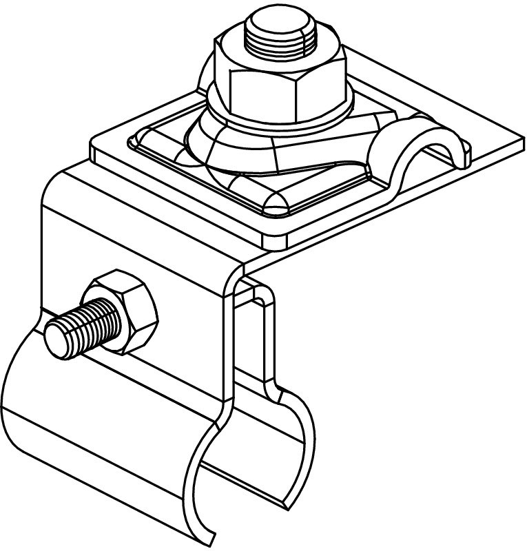 Клемма RSF 249 8-10 VA фальцевая, для присоединения проводника Ø8-10мм к фальцу толщиной до 10мм, нерж. сталь - фото 2 - id-p170074201