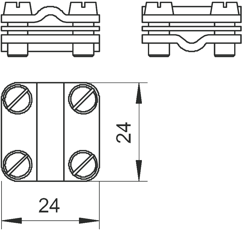 Клемма 470 4-16 для для крестового/Т-образного соединения проводников 4-16 мм²,с пром.пластиной OBO BETTERMANN - фото 2 - id-p170074200