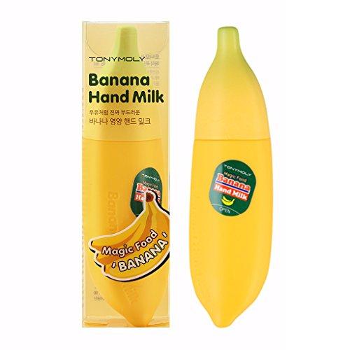 Легкий крем для интенсивного питания кожи рук с текстурой молочка Tony Moly Magic Food Banana Hand Milk, 45 мл