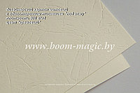 20-001 картон с односторонним тиснением "под кожу", цвет "кремовый", плотность 300 г/м2, формат А4