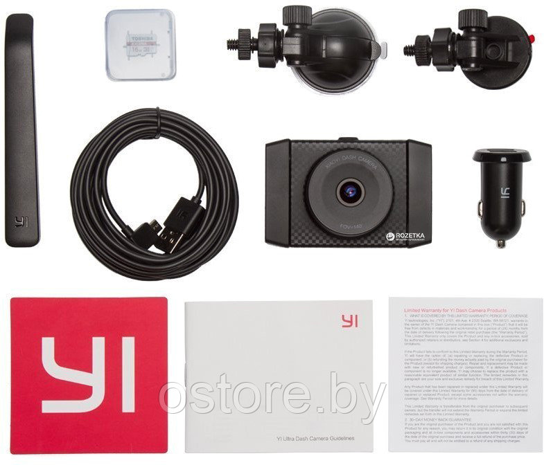 Автомобильный видеорегистратор YI Ultra Dash Camera (черный) - фото 2 - id-p170165220