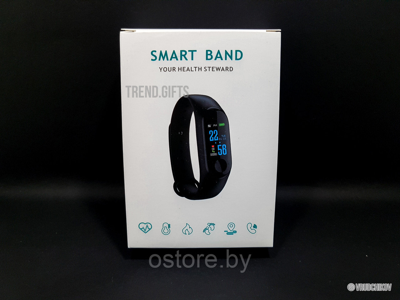 Фитнесс часы смартбраслет smart band (копия xiaomi mi band 3) - фото 3 - id-p170165235
