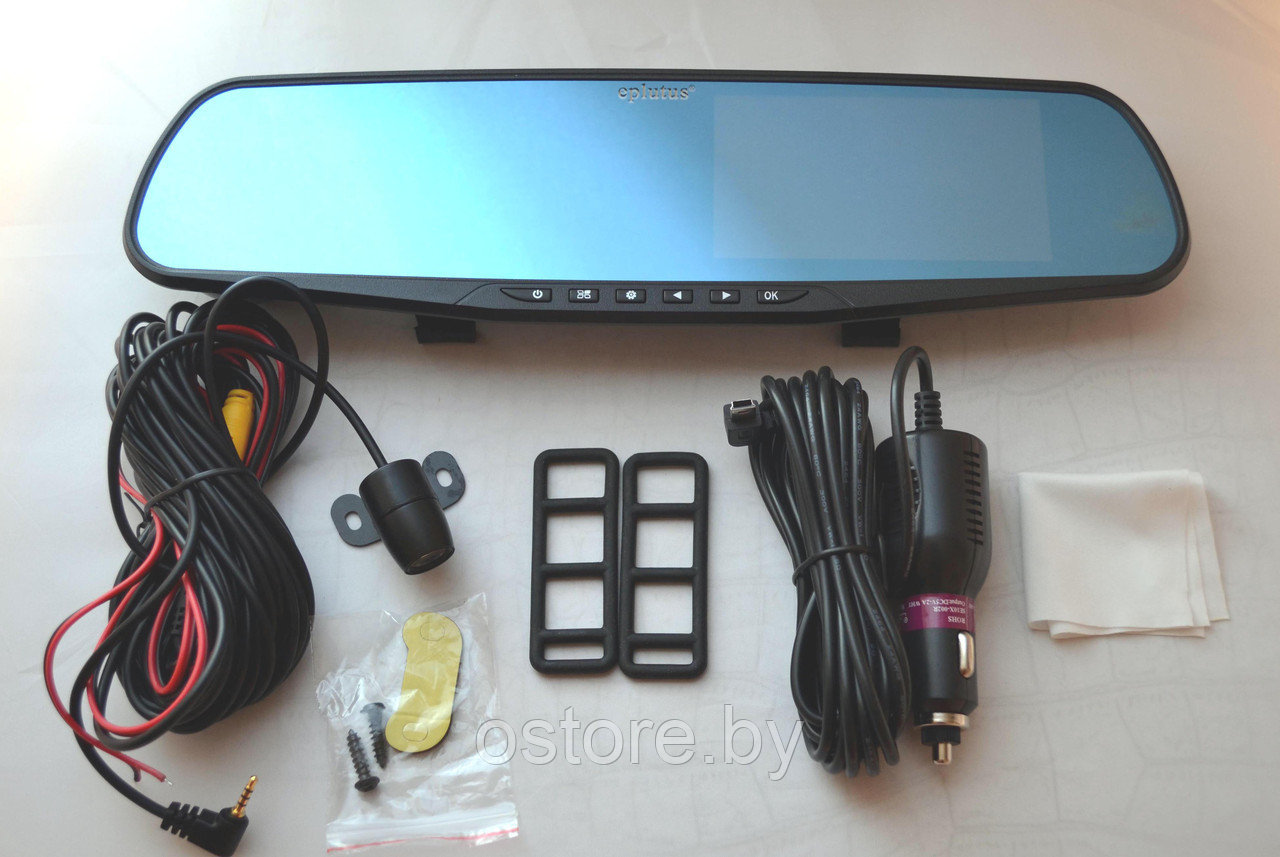 Видеорегистратор vehicle blackbox DVR full HD 1080 MS 430 420. Зеркало 2 камеры - фото 2 - id-p170165261