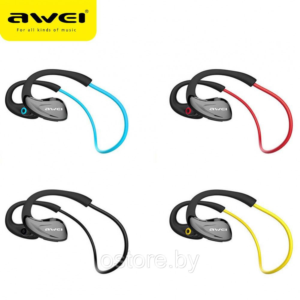 Наушники спортивные Awei A880BL Беспроводная гарнитура Bluetooth v4.0 - фото 1 - id-p170165375