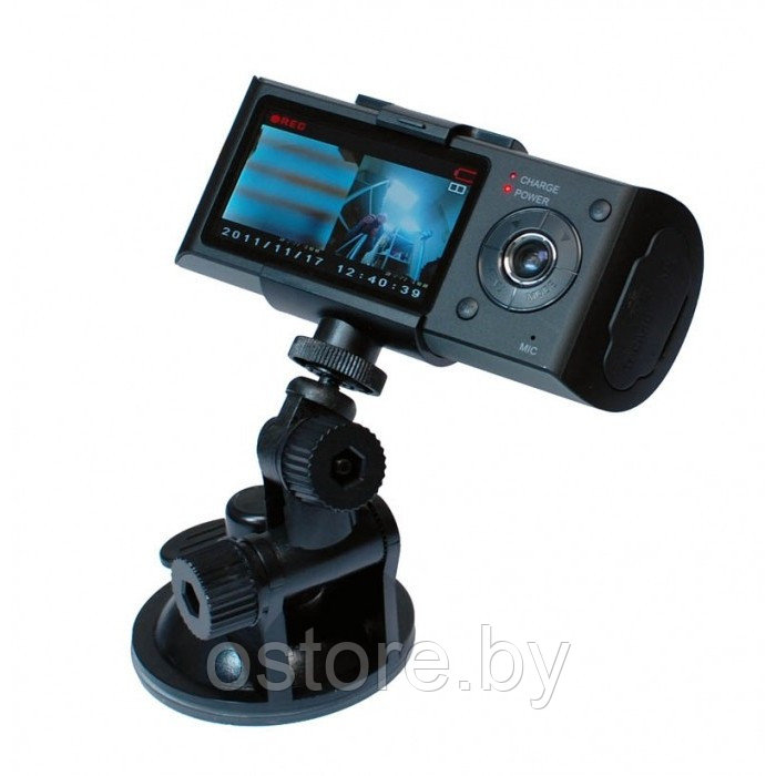 Автомобильный видеорегистратор DVR-R300 с 2 камерами, GPS и G-сенсором - фото 3 - id-p170165455