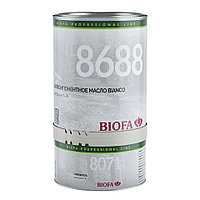 Двухкомпонентное масло для светлых пород древесины BIOFA 8688 Bianco