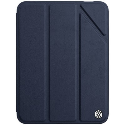 Полиуретановый чехол Nillkin Bevel Leather Case Синий для Apple iPad Mini 6 (2021) - фото 1 - id-p170165717