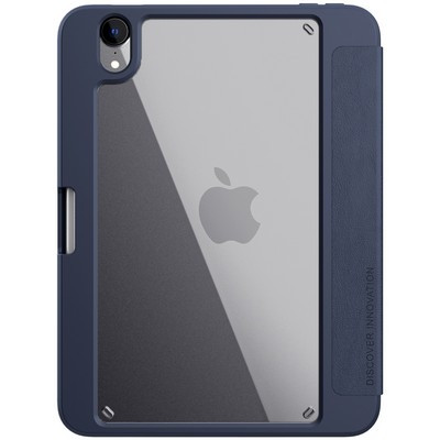 Полиуретановый чехол Nillkin Bevel Leather Case Синий для Apple iPad Mini 6 (2021) - фото 2 - id-p170165717