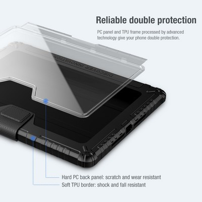 Защитный чехол Nillkin Bumper Leather Case Pro Синий для Apple iPad 10.2 - фото 9 - id-p170165719