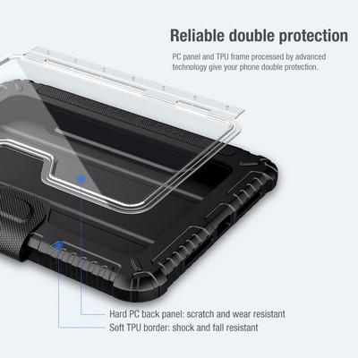 Защитный чехол Nillkin Bumper Leather Case Pro Серый для Apple iPad Mini 6 (2021) - фото 8 - id-p170165721