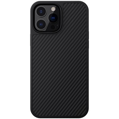 Пластиковый чехол Nillkin Synthetic Fiber Черный для Apple iPhone 13 Pro - фото 1 - id-p170165742