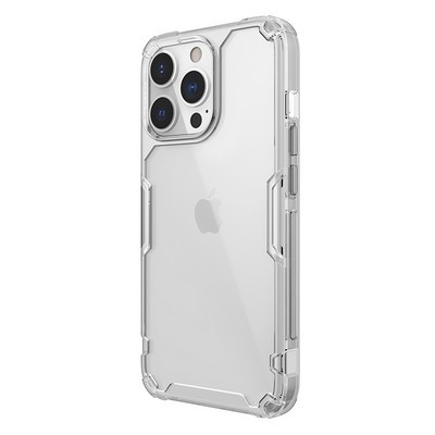 Силиконовый чехол Nillkin Nature TPU Pro Case Прозрачный для Apple iPhone 13 Pro - фото 3 - id-p170165776