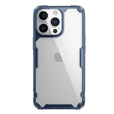 Силиконовый чехол Nillkin Nature TPU Pro Case Синий для Apple iPhone 13 Pro - фото 1 - id-p170165777