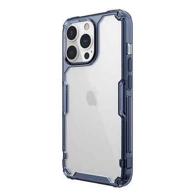 Силиконовый чехол Nillkin Nature TPU Pro Case Синий для Apple iPhone 13 Pro - фото 3 - id-p170165777