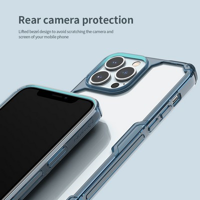 Силиконовый чехол Nillkin Nature TPU Pro Case Синий для Apple iPhone 13 Pro - фото 6 - id-p170165777