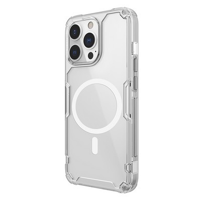 Силиконовый чехол Nillkin Nature TPU Pro Magnetic Case Прозрачный для Apple iPhone 13 Pro - фото 3 - id-p170165781